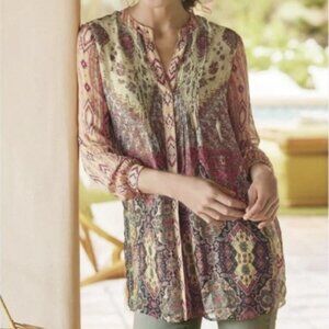 Soft Surroundings Makara Tunic Top & Tank Size XL Loday Rustica
